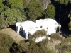 Airial view of three dome home